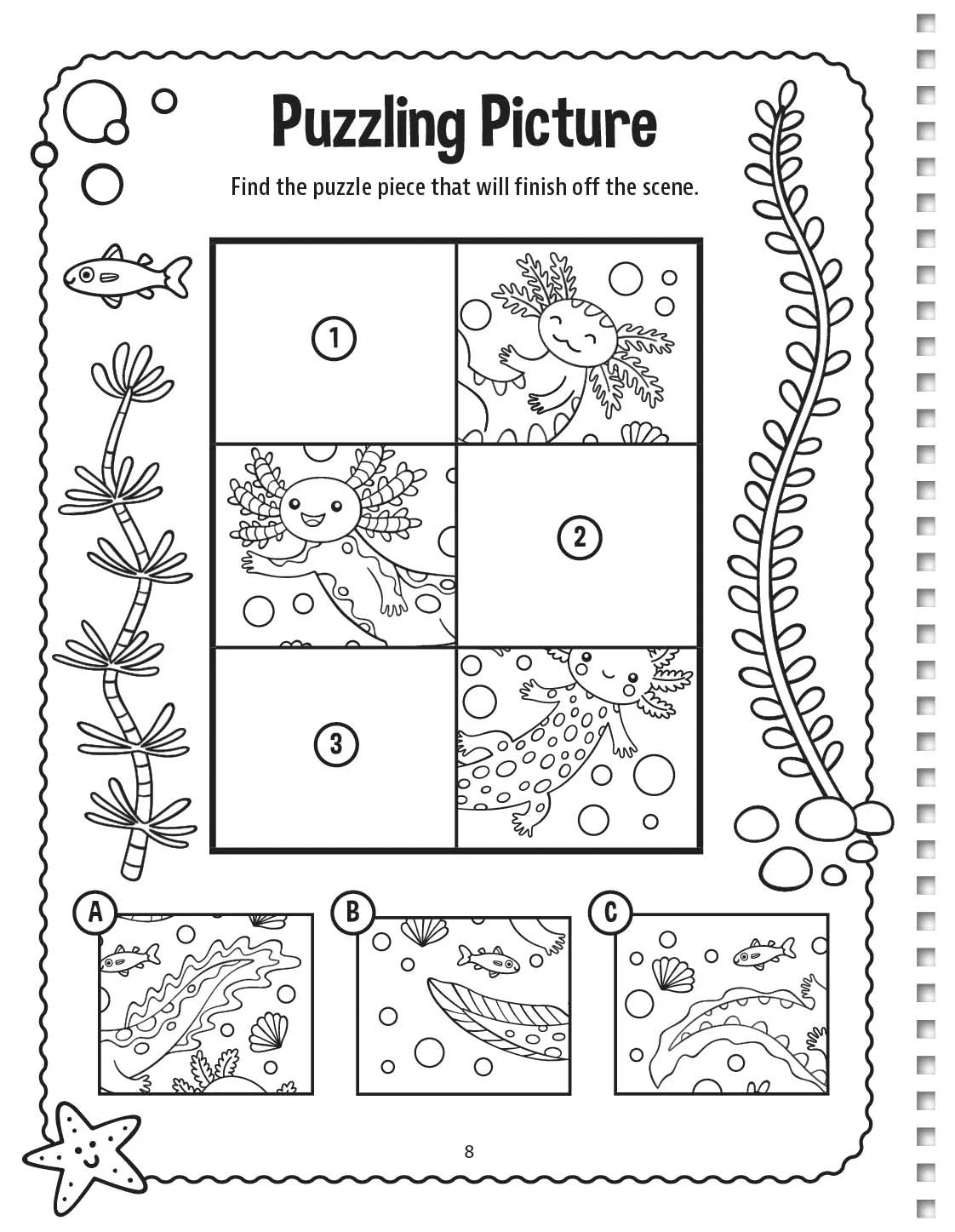 Velvet Art Activity Books Axolotl