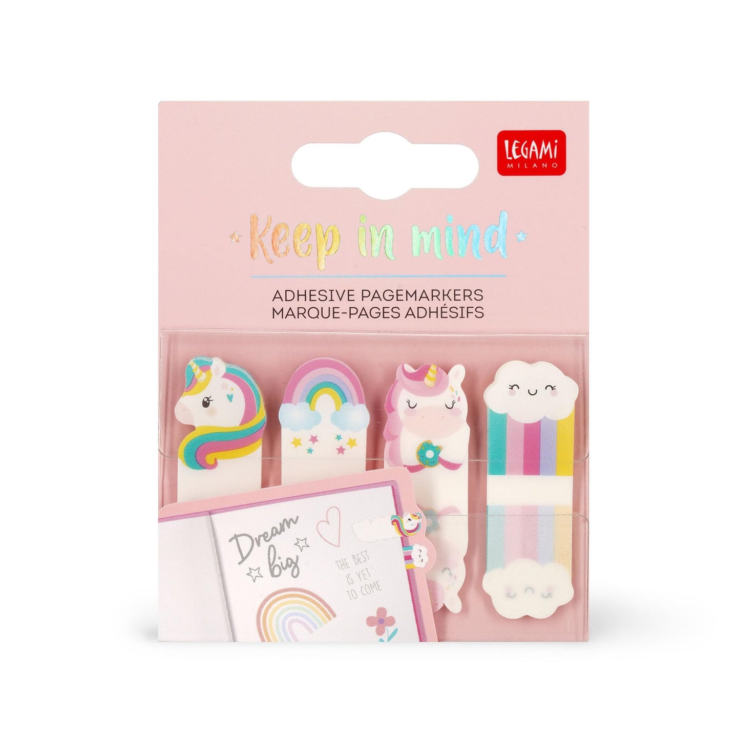 Legami Keep In Mind Adhesive Page Markers Unicorn