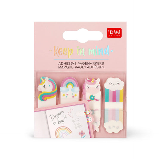 Legami Keep In Mind Adhesive Page Markers Unicorn