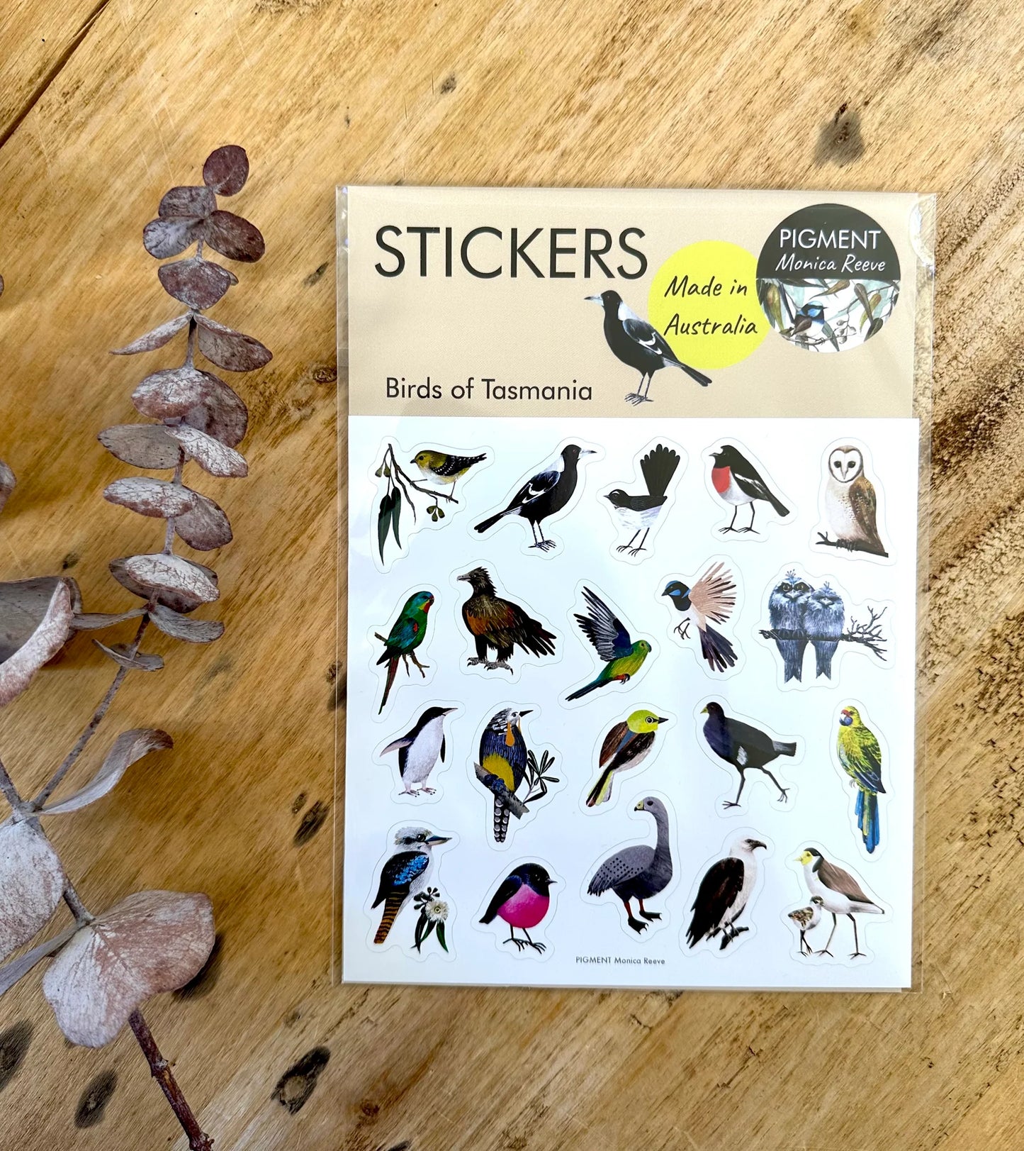Pigment By Monica Reeve Stickers Birds Of Tasmania