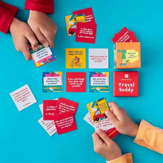 School Of Fun Kid's Trivia And Games Travel Buddy Card Game