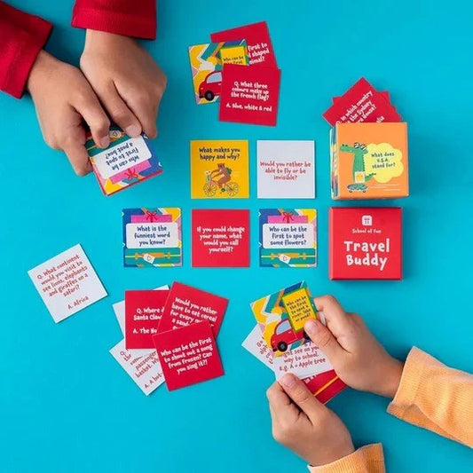 School Of Fun Kid's Trivia And Games Travel Buddy Card Game