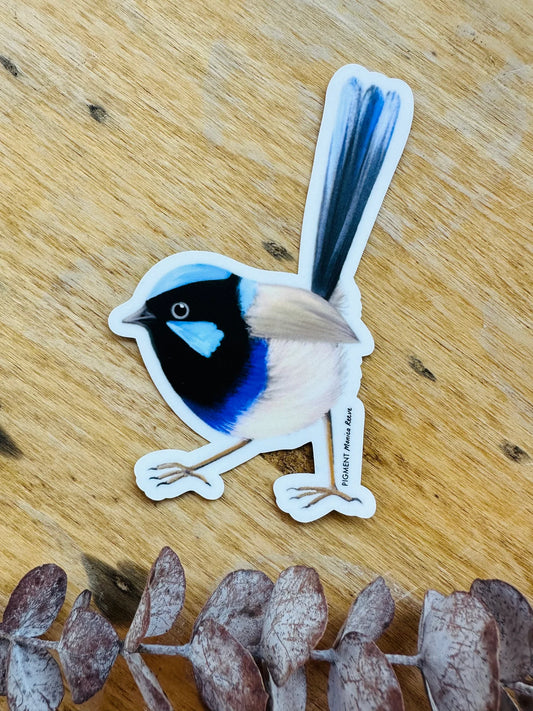 Pigment by Monica Reeve Die Cut Sticker Superb Fairy Wren
