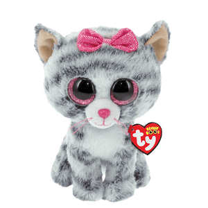 Ty Beanie Boos Kiki Regular Grey Cat