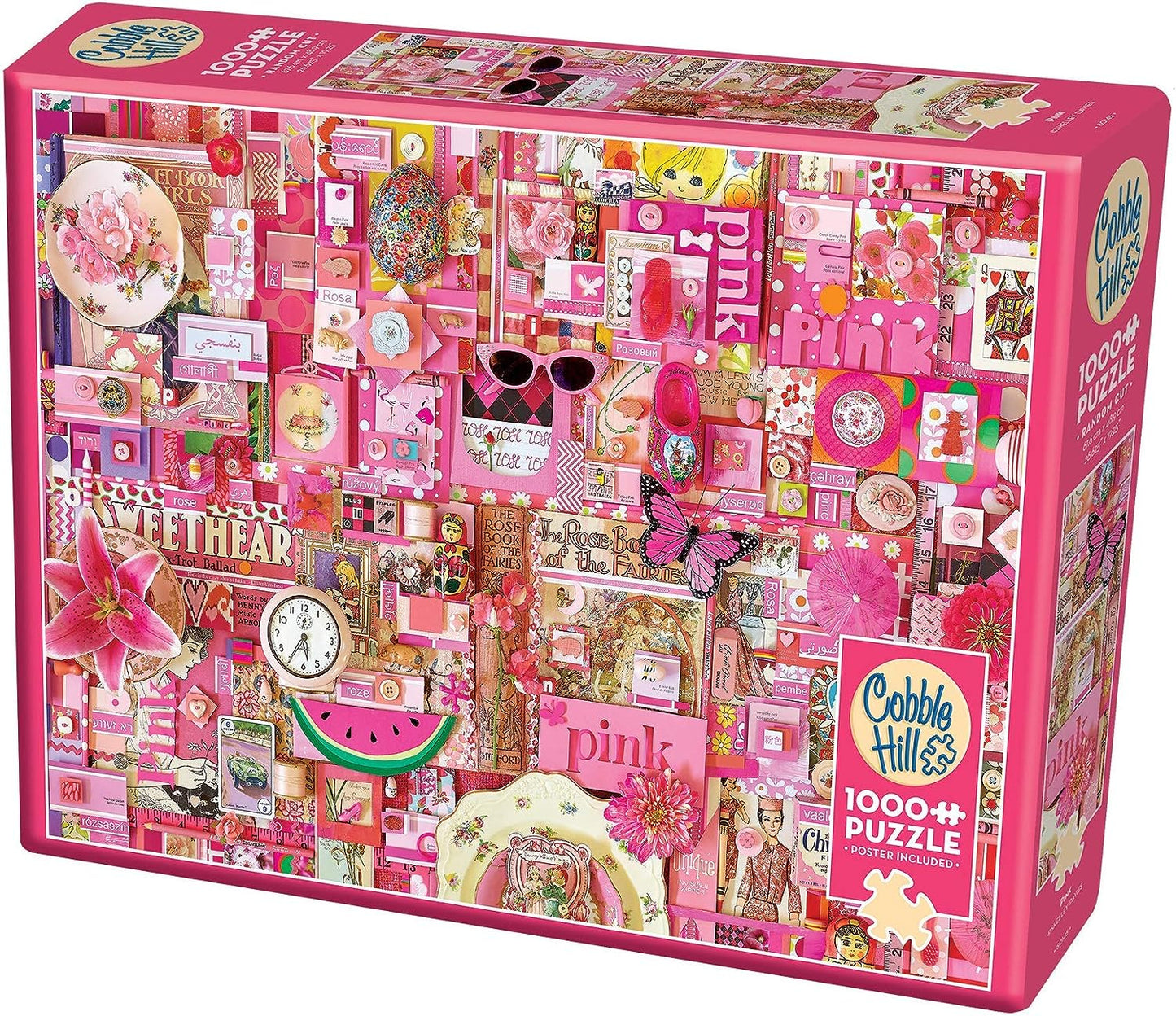 Cobble Hill Rainbow Collection 1000pc Jigsaw Puzzle Pink