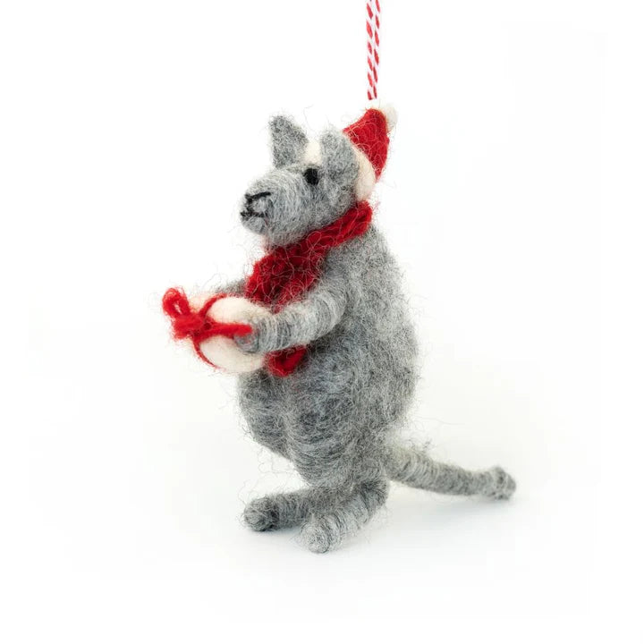Vevoke Charity Felt Christmas Decoration Kangaroo Kevin