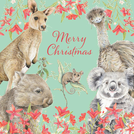 Charity Christmas Card 2025 10pk BCNA Animal Greetings
