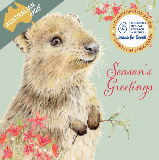 Charity Christmas Card 2025 10pk CMRI Quokka Greetings