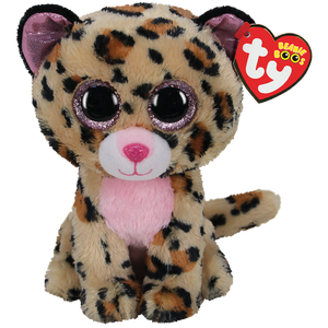 Ty Beanie Boos Livvie Regular Brown/Pink Leopard