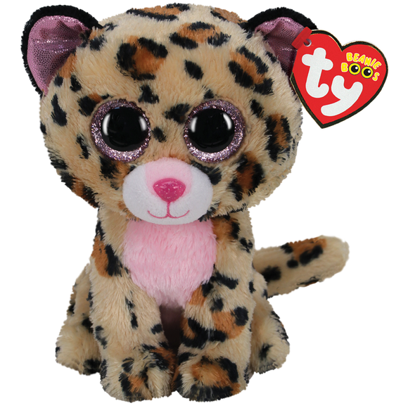 Ty Beanie Boos Livvie Regular Brown/Pink Leopard