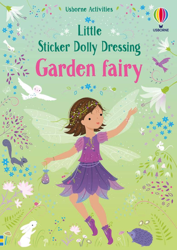 Little Sticker Dolly Dressing Garden Fairy Usborne Softcover Activity Book