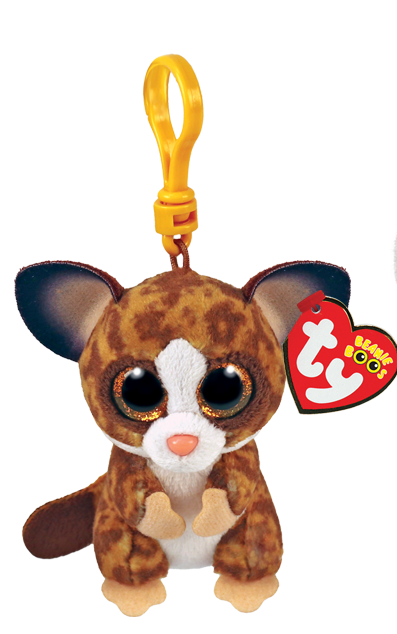 Ty Beanie Boos Binky Brown Bush Baby Clip