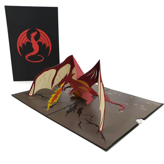 Pop Up Greeting Card Dragon