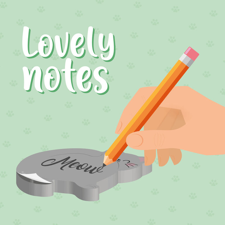 Legami Lovely Notes Adhesive Notepad Kitty