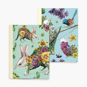 Marini Ferlazzo Pocket Notebook Set Bilby and Birds