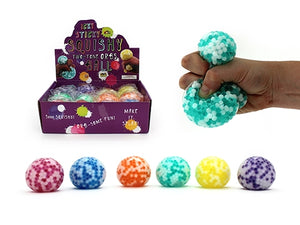 Squishy Gel Orb Galaxy Two Tone Ball 7cm Sensory Toy