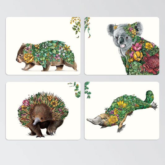 Marini Ferlazzo Placemat Set Of 4 Australian Bushwalk