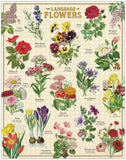 Cavallini Vintage in Tube 1000pc Jigsaw Puzzle Language of Flowers