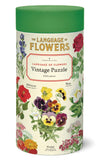 Cavallini Vintage in Tube 1000pc Jigsaw Puzzle Language of Flowers