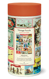 Cavallini Vintage in Tube 1000pc Jigsaw Cats