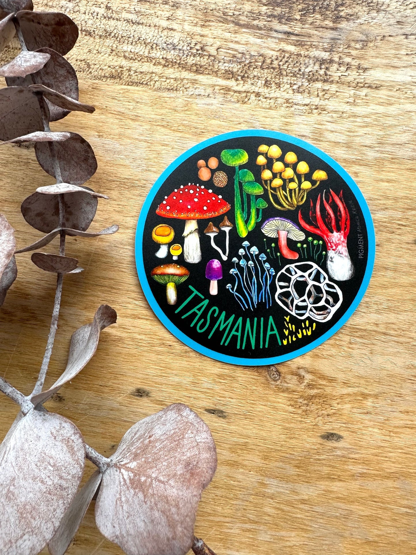 Pigment by Monica Reeve Die Cut Sticker Fungi
