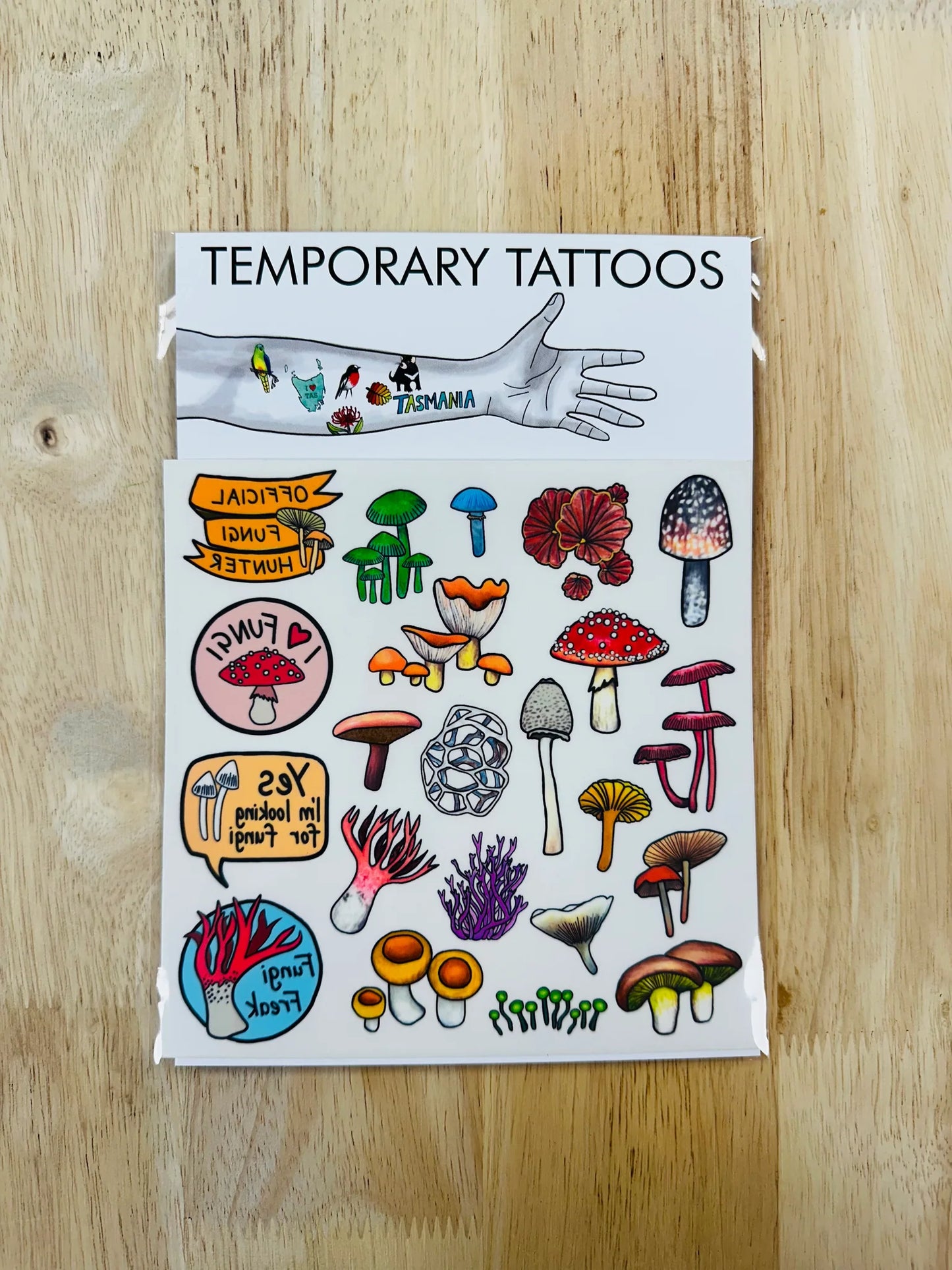 Pigment by Monica Reeve Temporary Tattoos Fungi Lovers