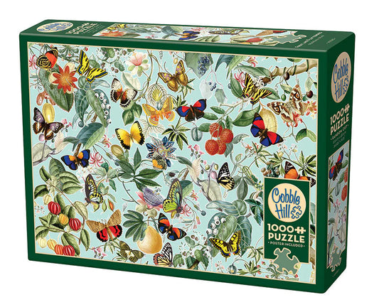 Cobble Hill 1000pc Jigsaw Puzzle Fruit and Flutterbies