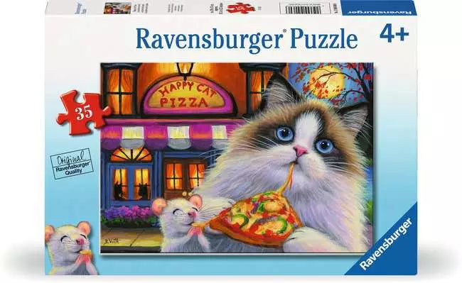 Ravensburger 35pc Jigsaw Puzzle Happy Cat Pizza