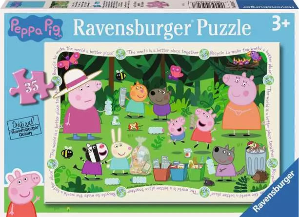 Ravensburger 35pc Jigsaw Puzzle Peppa Pig Recycle Together!