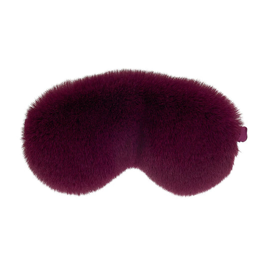 Annabel Trends Cosy Luxe Sleep Eye Mask Faux Fur Mulberry