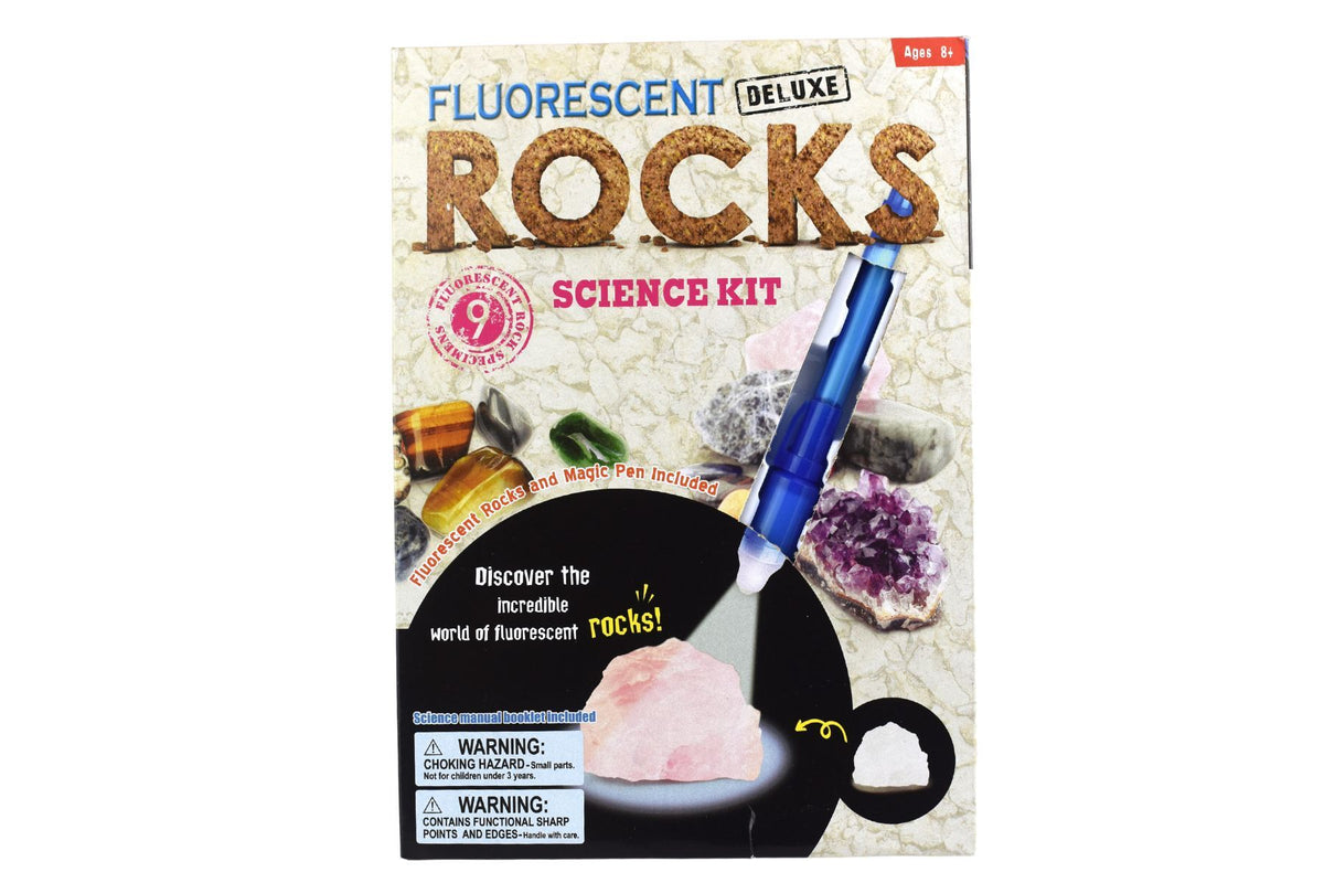 Science Rocks Fluro Deluxe Fluorescent Rocks Science Kit – Plato's Wonder. Create. Discover