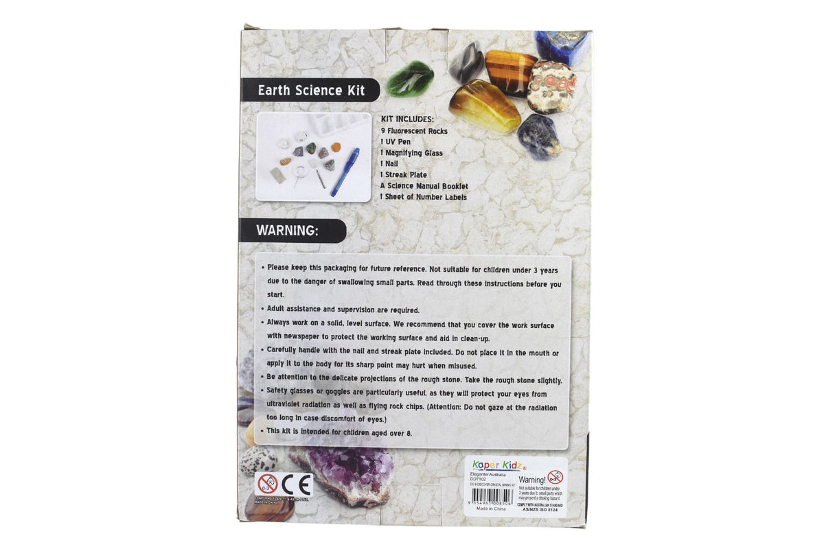 Science Rocks Fluro Deluxe Fluorescent Rocks Science Kit – Plato's Wonder. Create. Discover