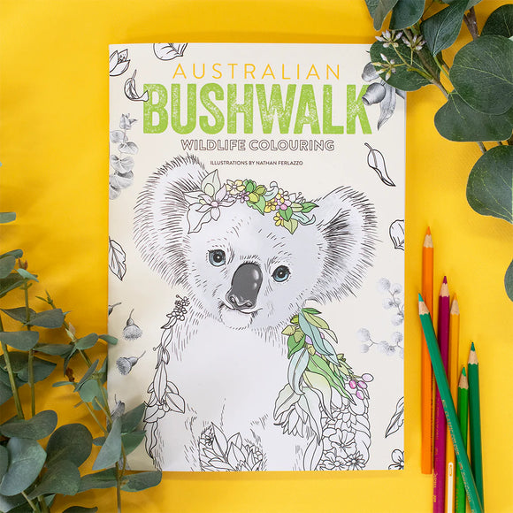 Marini Ferlazzo Australian Bushwalk Wildlife Colouring Book