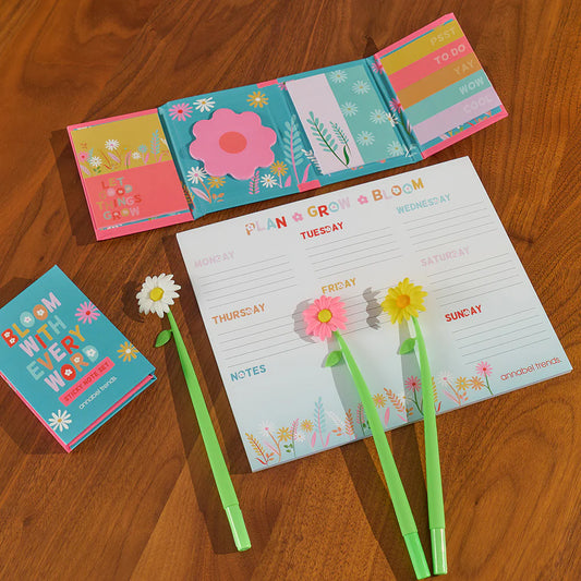Annabel Trends Sticky Note Set Bloom with Every Word Daisy