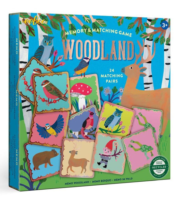 eeBoo Memory & Matching Game Woodland