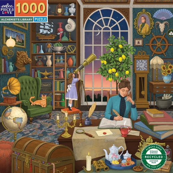 eeBoo 1000pc Jigsaw Puzzle Alchemist's Library