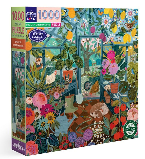 eeBoo 1000pc Jigsaw Puzzle English Greenhouse