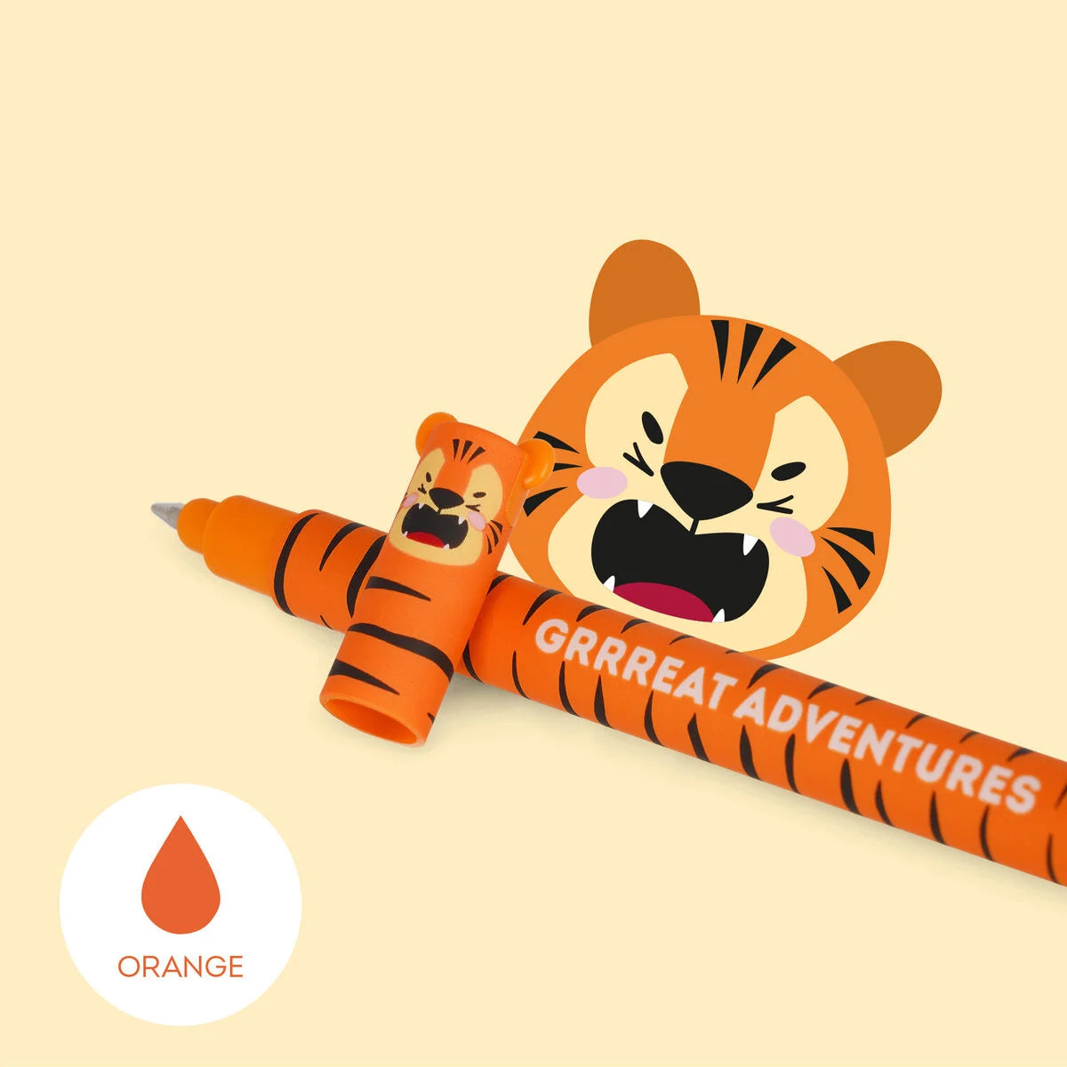Legami Erasable Pen Tiger Orange Ink