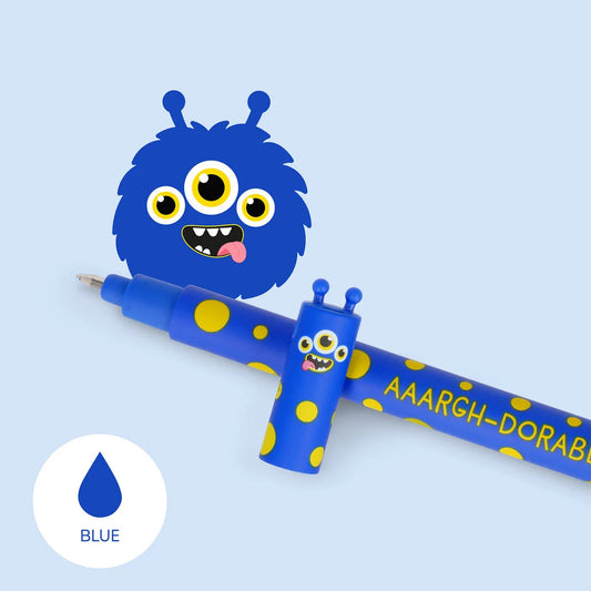 Legami Erasable Pen Monster Blue Ink