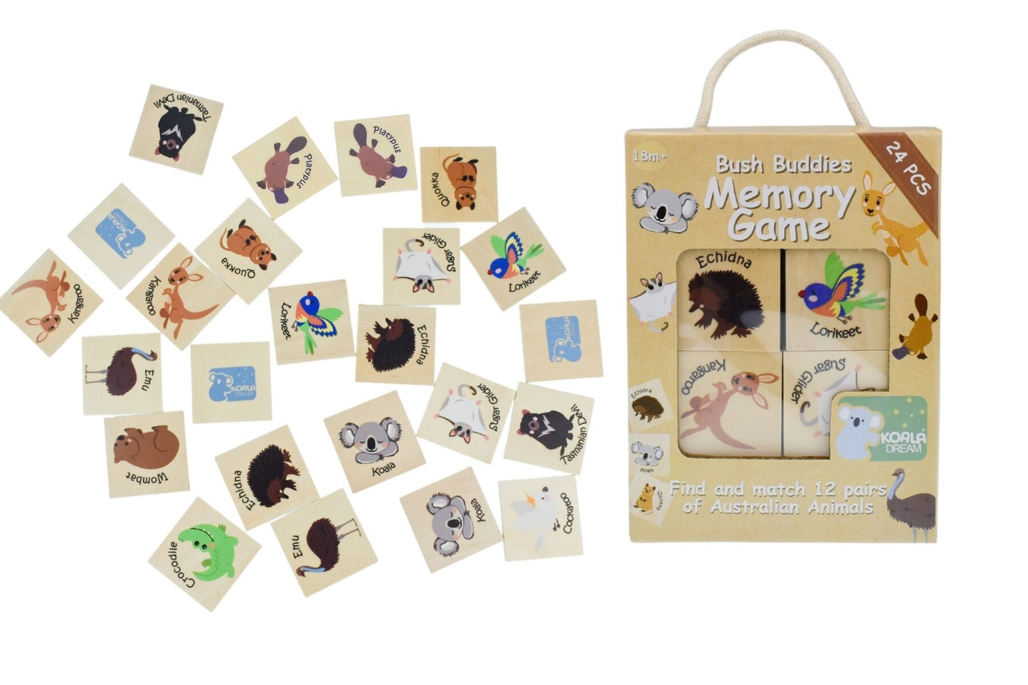 Koala Dream Wooden Memory Game Bush Buddies