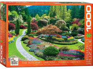 Eurographics 1000pc Jigsaw Puzzle Butchart Sunken Gardens