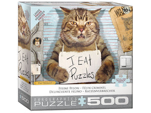 Eurographics 500pc Jigsaw Puzzle XL Jigsaw Feline Felon