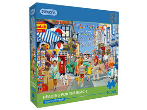 Gibsons 500pc XL  Jigsaw Puzzle Heading for the Beach