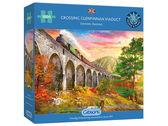 Gibsons 1000pc Jigsaw Puzzle Crossing Glenfinnan Viaduct