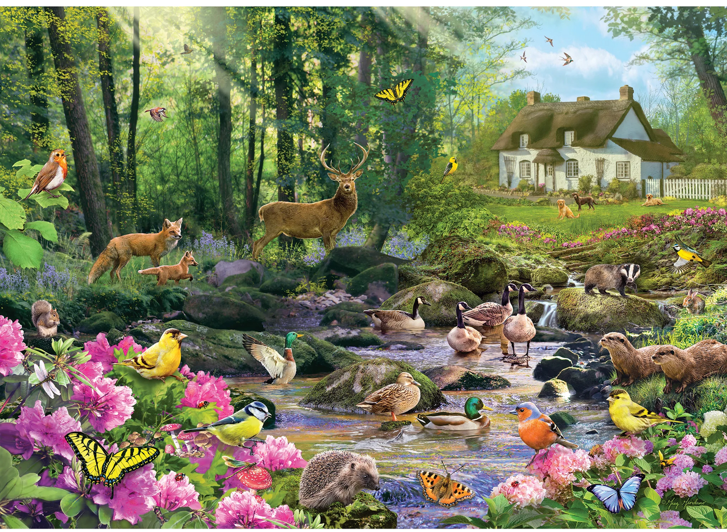 Gibsons 1000pc Jigsaw Puzzle Woodland Glade