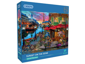 Gibsons 1000pc Jigsaw Puzzle Sunset on the Seine