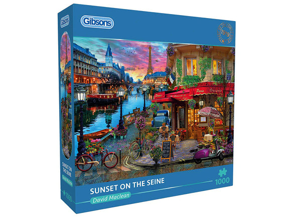 Gibsons 1000pc Jigsaw Puzzle Sunset on the Seine