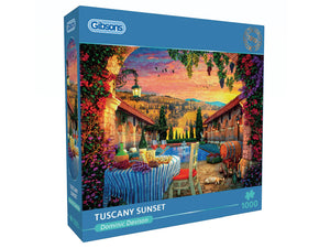 Gibsons 1000pc Jigsaw Puzzle Tuscany Sunset