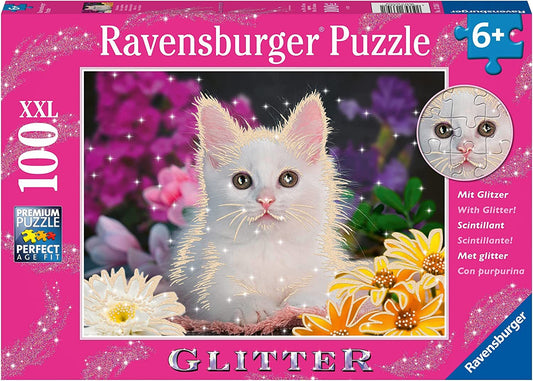 Ravensburger 100pc Jigsaw Puzzle XXL Amazing Cat Glitter