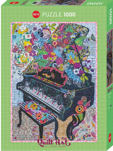 Heye 1000pc Jigsaw Puzzle Quilt Art Sewn Piano